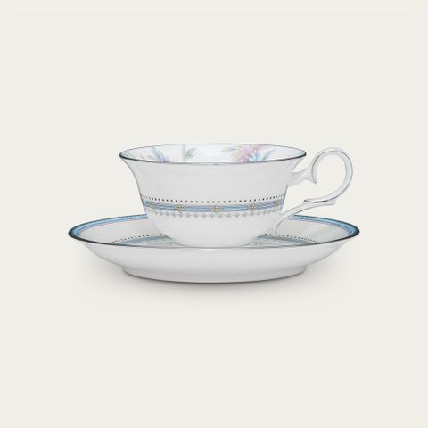  Chén trà (tách trà) dung tích 215ml kèm đĩa lót sứ xương | Noritake Jardin Fleuri 4910L - T50717A 