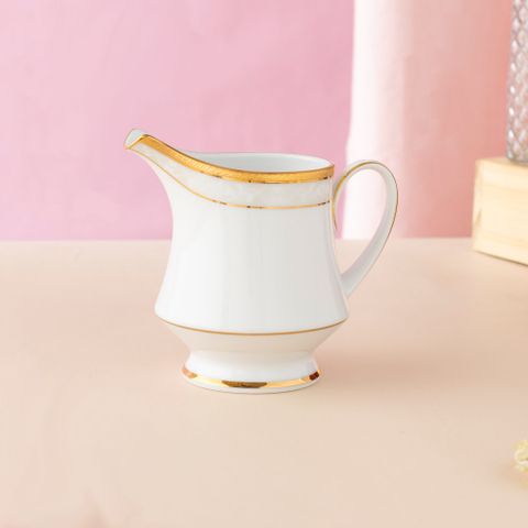  Bình (hũ) đựng sữa dung tích 260ml sứ trắng | Noritake Hampshire Gold 4335L - 91128 