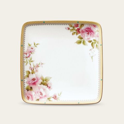  Đĩa vuông cỡ nhỏ (loại đặc biệt) cạnh dài 19,1cm sứ xương | Noritake Hertford 4861-1L - 97317 