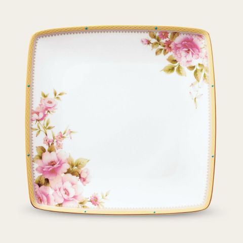  Đĩa vuông cỡ lớn (loại đặc biệt) cạnh dài 27cm sứ xương | Noritake Hertford 4861-1L - 97318 