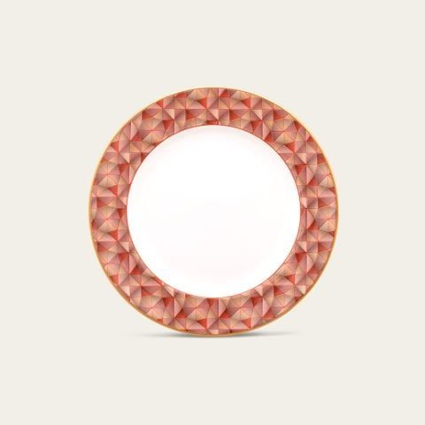 Đĩa tròn cỡ nhỏ đường kính 16,7cm lót bát (chén) cơm sứ xương | Noritake Splendid Umber 4970L - 97212