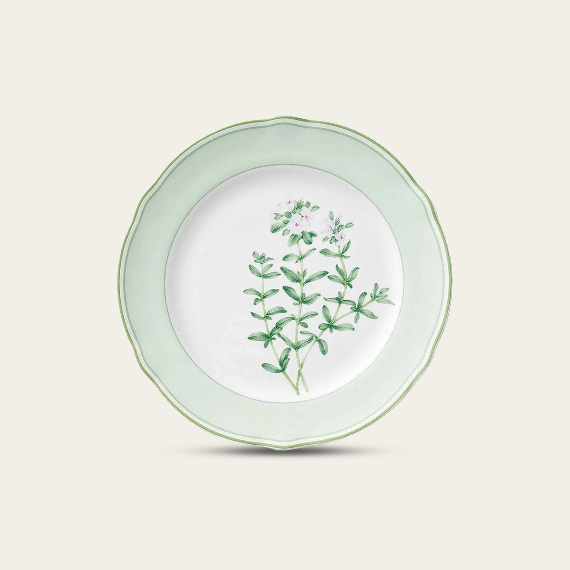 Đĩa tròn cỡ nhỏ đường kính 17cm lót bát (chén) cơm sứ xương | Noritake English Herbs 4942L - 97812