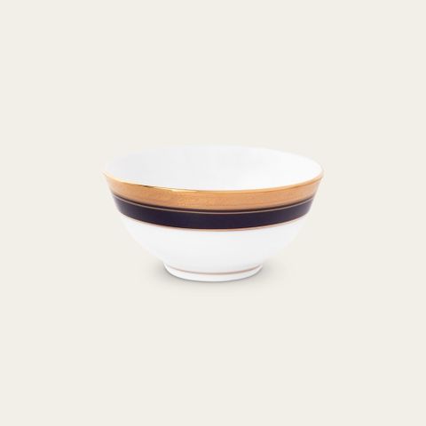  Bát cơm (chén cơm) 12,2cm dung tích 320ml sứ trắng | Noritake Crestwood Cobalt Gold 4171L - 91481 