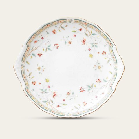  Đĩa bánh đặc biệt (party plate) dài 27,9cm sứ xương | Noritake Hana Sarasa 4409L - 58119A 