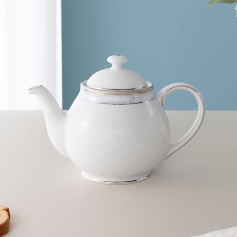 Ấm trà (bình trà) nhỏ dung tích 780ml sứ trắng | Noritake Hampshire Platinum 4336L - 91160 