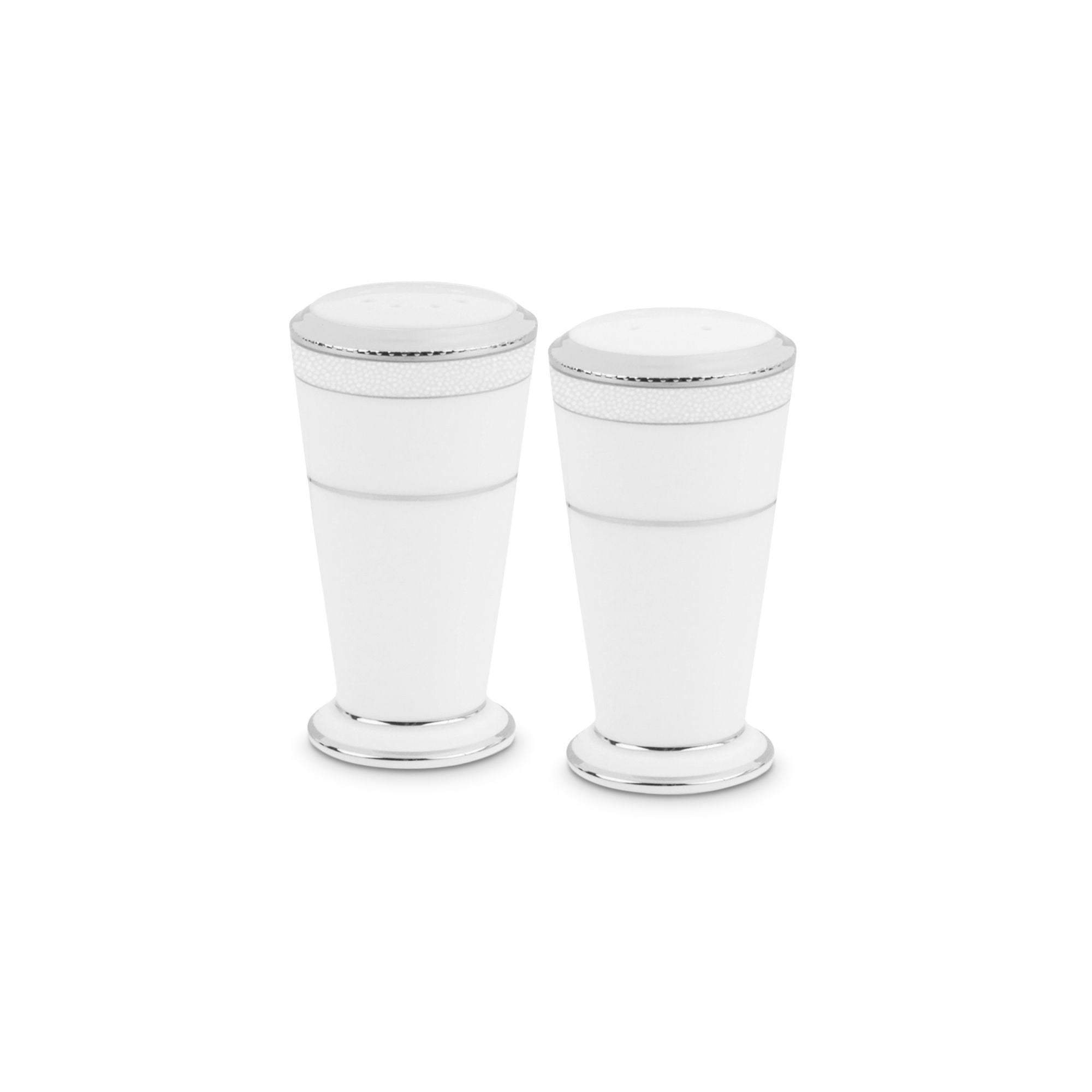 Bộ lọ đựng tiêu (4 lỗ) và muối (8 lỗ) cao 9cm sứ xương Nhật Bản | Noritake Champagne Pearls 4811J - 595710