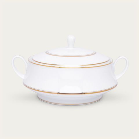  Âu cơm (thố cơm) có nắp dung tích 1.800ml sứ trắng | Noritake Gloria L553L - 91129 
