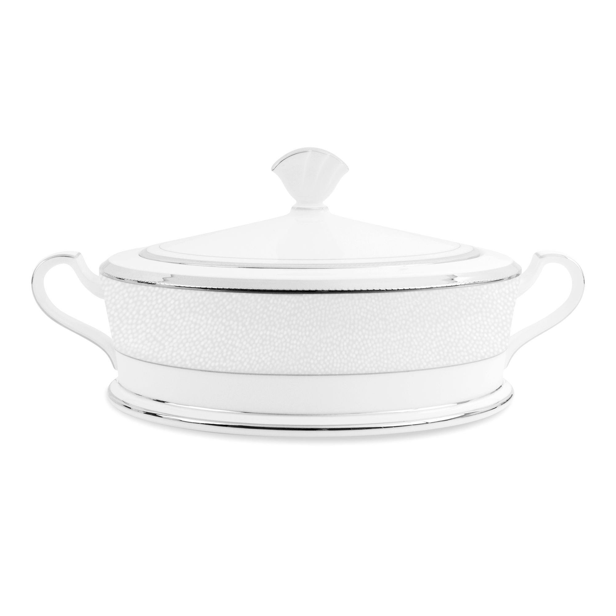 Âu cơm (thố cơm) có nắp dung tích 1.980ml sứ xương Nhật Bản | Noritake Champagne Pearls 4811J - 59529