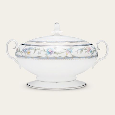  Âu cơm (thố cơm) có nắp dung tích 2.200ml sứ xương | Noritake Jardin Fleuri 4910L - 50729A 