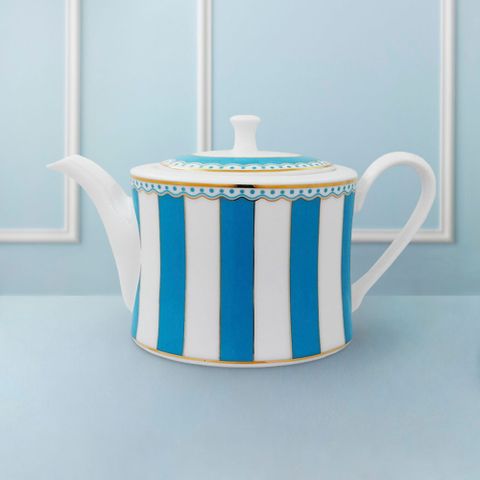  Ấm trà (bình trà) nhỏ dung tích 630ml (xanh dương pastel) sứ trắng | Noritake CRNIVL Light Blue M-253L - T91133 