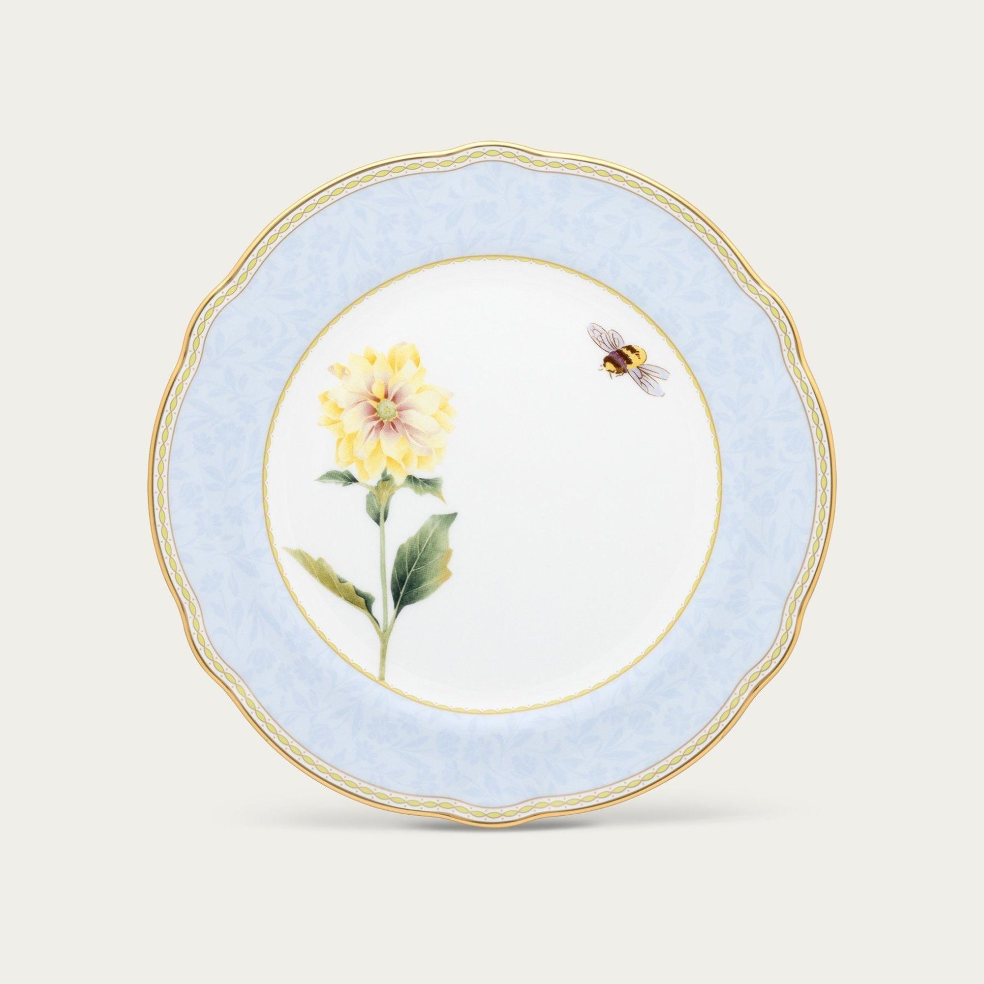 Đĩa tròn cỡ vừa đường kính 22cm sứ xương | Noritake Harvest Dream 4989-3L - 97811