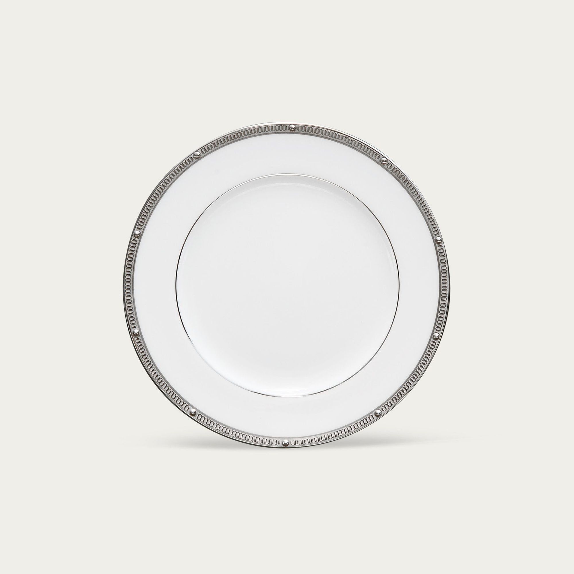 Đĩa tròn cỡ nhỏ đường kính 16,7cm lót bát (chén) cơm sứ xương | Noritake Rochelle Platinum 4795L - 97212