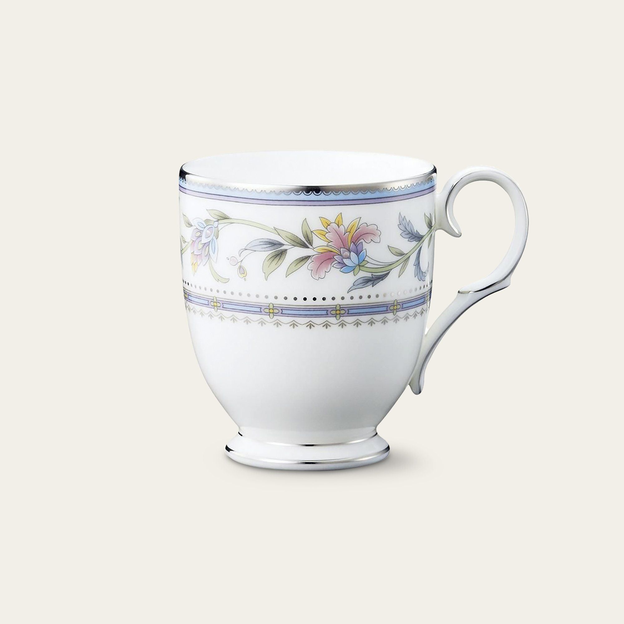 Cốc (ly) uống nước, cà phê dung tích 320ml sứ xương | Noritake Jardin Fleuri 4910L - T50755A