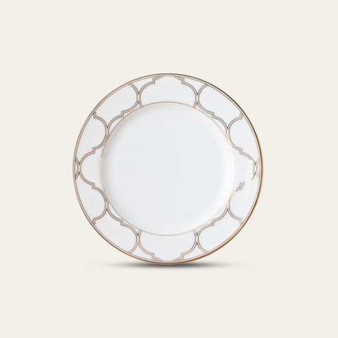  Đĩa tròn cỡ nhỏ đường kính 16,3cm lót bát (chén) cơm sứ trắng | Noritake Eternal Palace Gold 1728L - 91012 