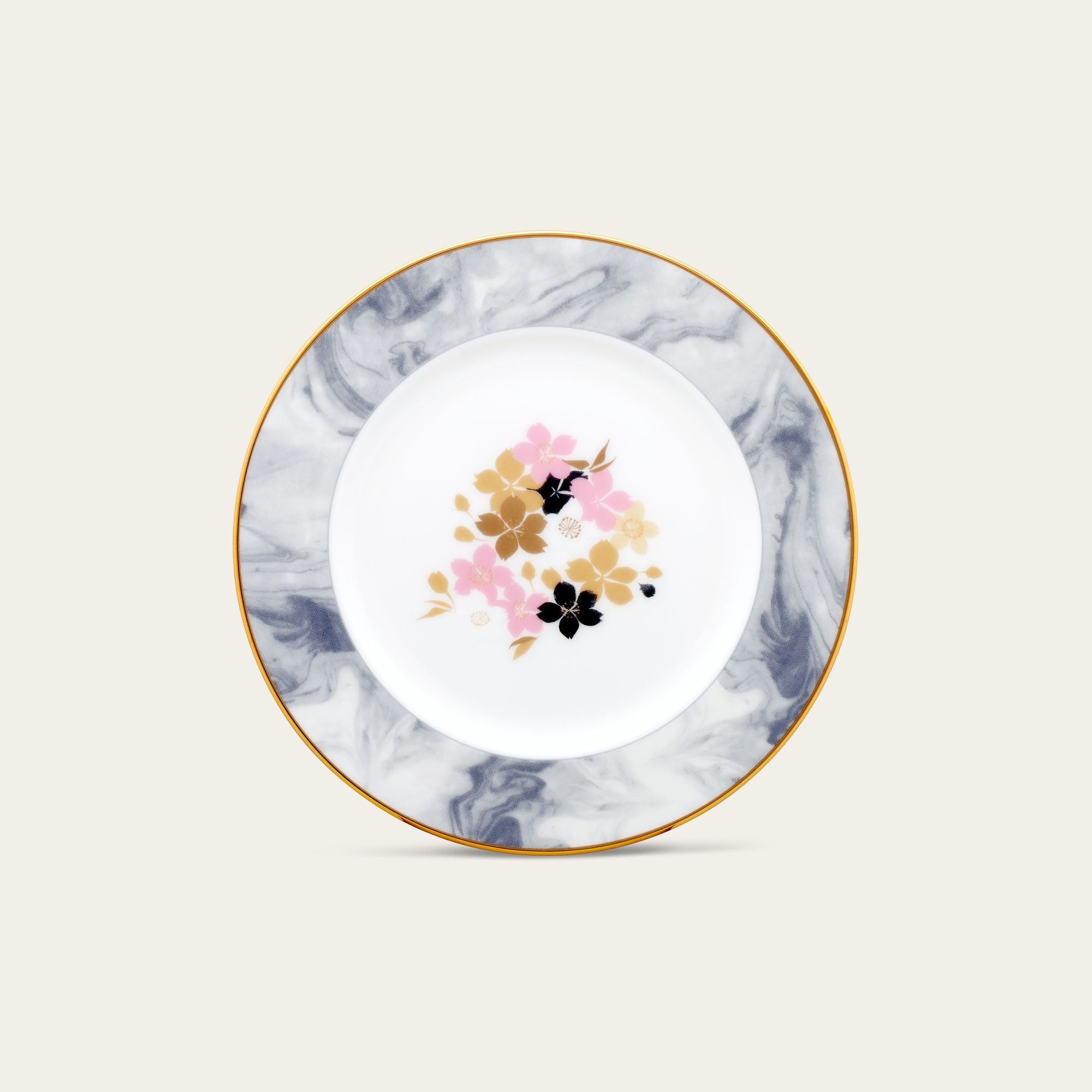 Đĩa tròn cỡ nhỏ đường kính 16,7cm lót bát (chén) cơm sứ xương | Noritake Moonlit Blossoms 4969L - 97212
