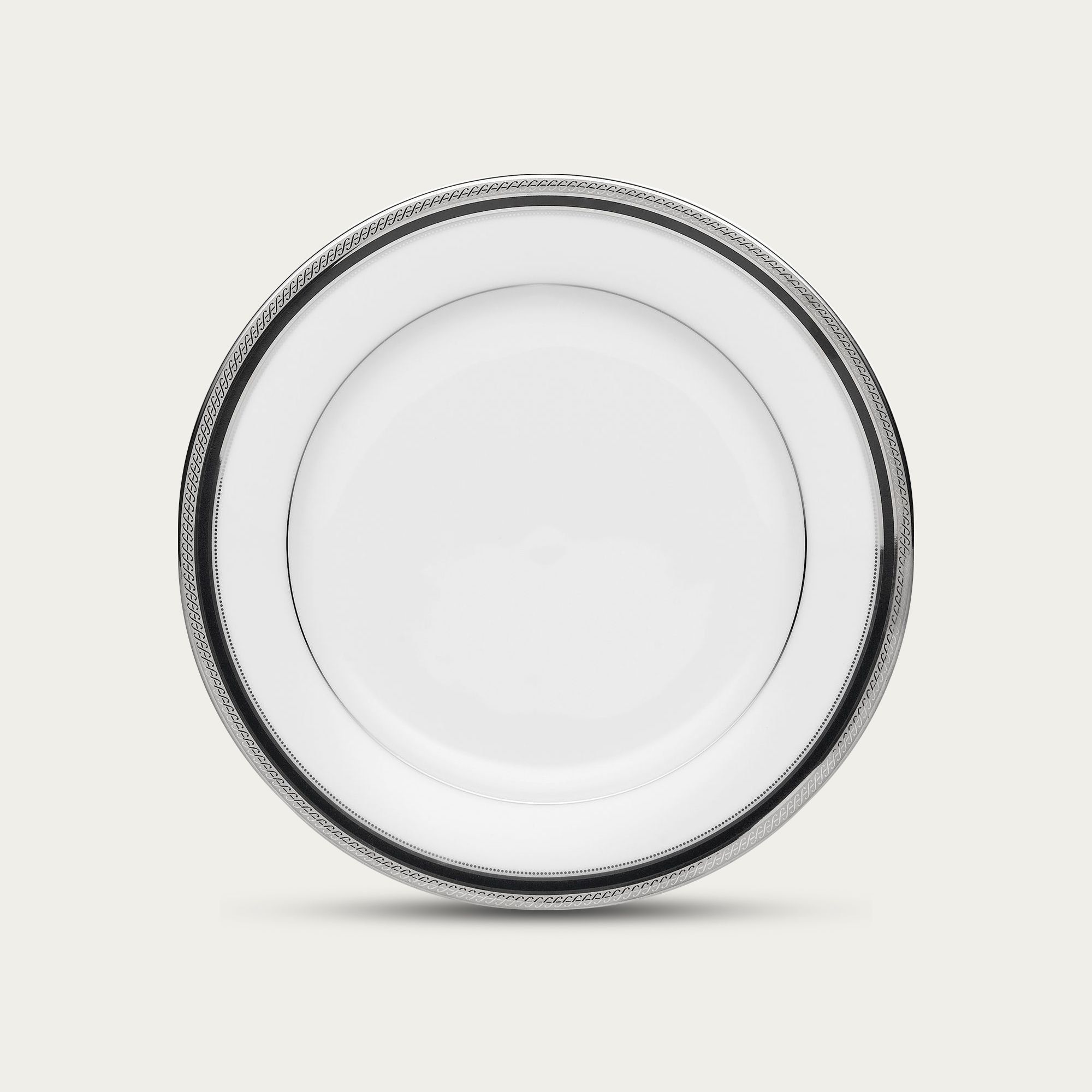 Đĩa tròn cỡ vừa đường kính 21,1cm sứ trắng | Noritake Austin Platinum 4360L - 91311