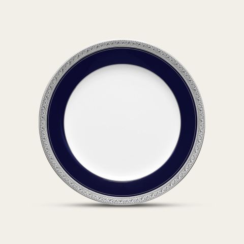  Đĩa tròn cỡ vừa đường kính 21,1cm sứ trắng | Noritake Crestwood Cobalt Platinum 4170L - 91311 