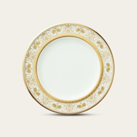  Đĩa tròn cỡ vừa đường kính 21,8cm sứ xương Nhật Bản | Noritake Georgian Palace 4858J - 59511 