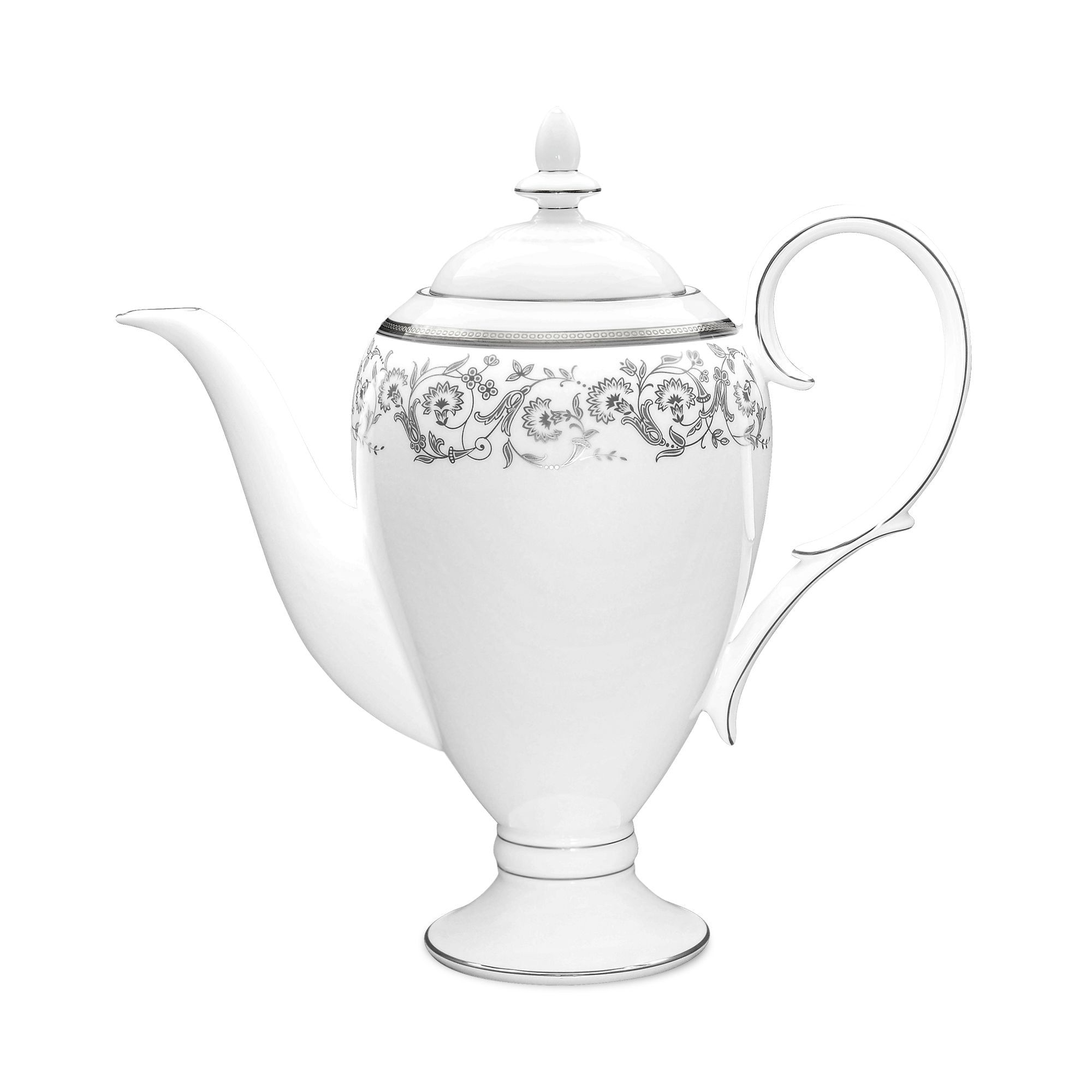 Ấm trà (bình trà) 1.490ml sứ xương| Noritake Summit Platinum 4919L-50733A