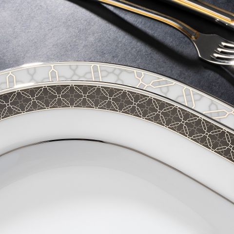  Đĩa Oval cỡ nhỏ (SM) dài 30,4cm sứ trắng | Noritake City Table 1788L - 91045 