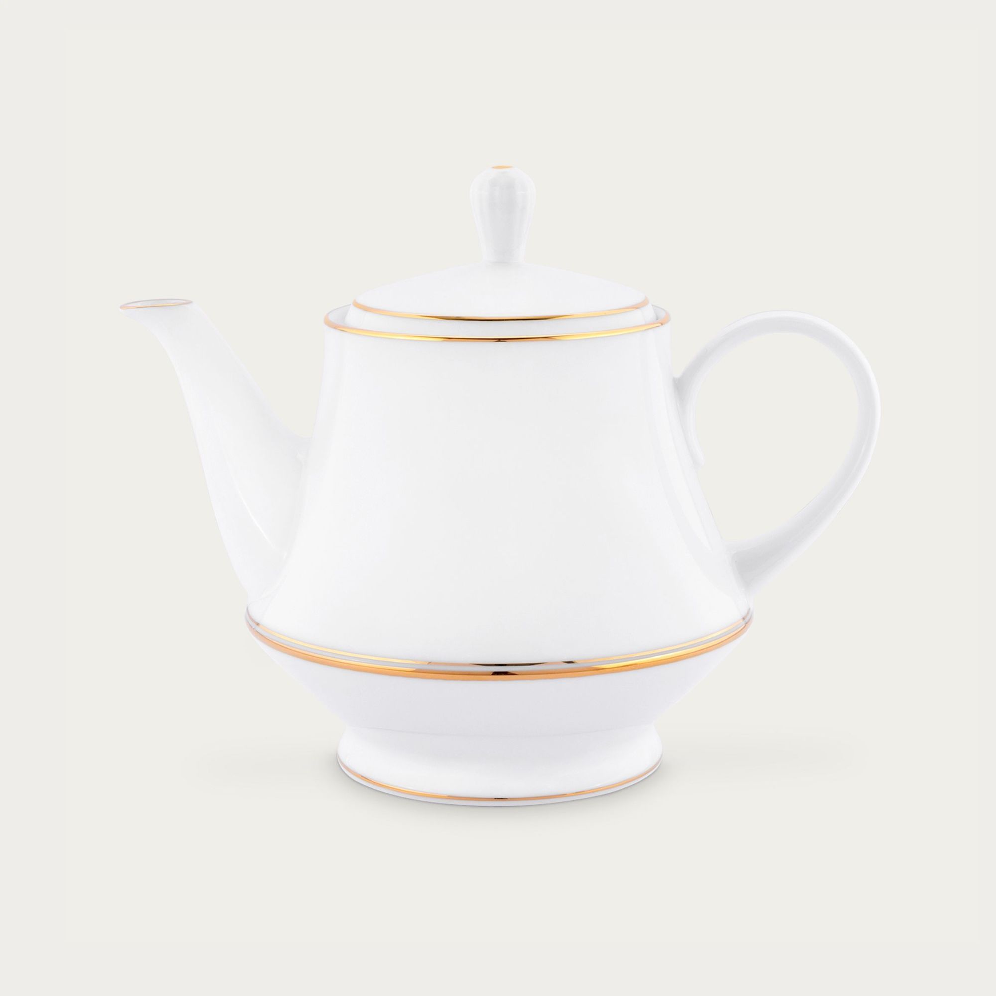 Ấm trà (bình trà) dung tích 1.200ml sứ trắng | Noritake Gloria L553L - 91123