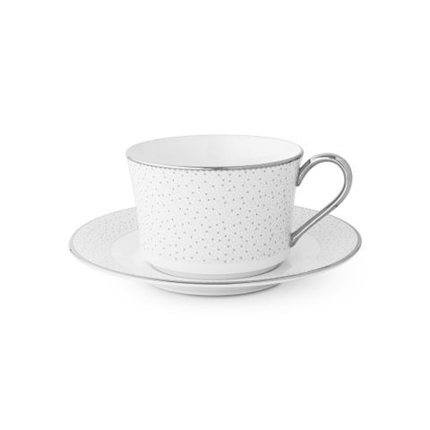 Chén trà (tách trà) dung tích 245ml kèm đĩa lót sứ xương | Noritake Broome Street 4913L - T93686