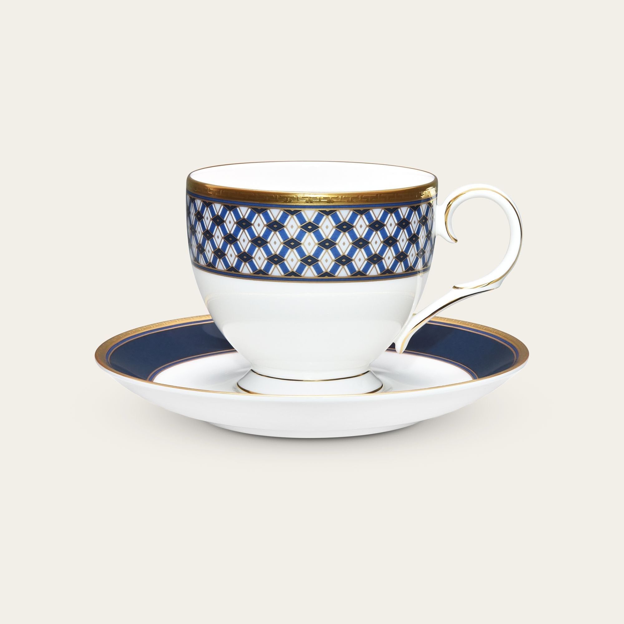 Chén trà (tách trà) dung tích 250ml kèm đĩa lót sứ xương | Noritake Blueshire 4944L - T50788A