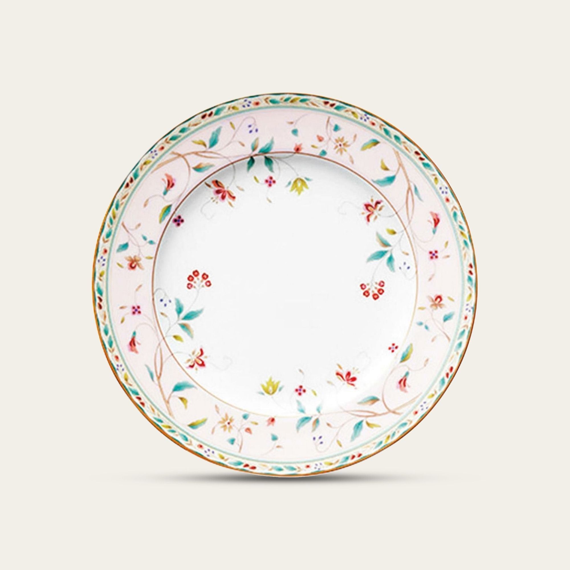 Đĩa tròn cỡ vừa đường kính 21,2cm sứ xương | Noritake Hana Sarasa 4409-5L - 97211