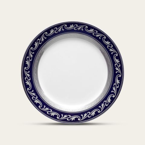  Đĩa tròn cỡ vừa (loại đặc biệt) đường kính 23,1cm sứ trắng | Noritake Crestwood Cobalt Platinum 4170-1L - 91316 