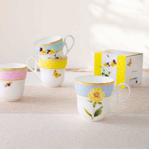  Cốc (ly) uống nước, cà phê dung tích 375ml sứ xương | Noritake Harvest Dream 4989-3L - Q001FC 