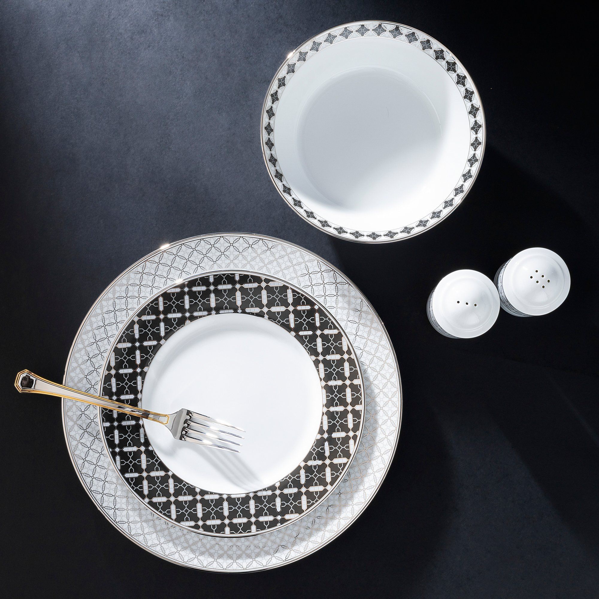 Đĩa tròn cỡ vừa đường kính 21cm sứ trắng | Noritake City Table 1788L - 91011