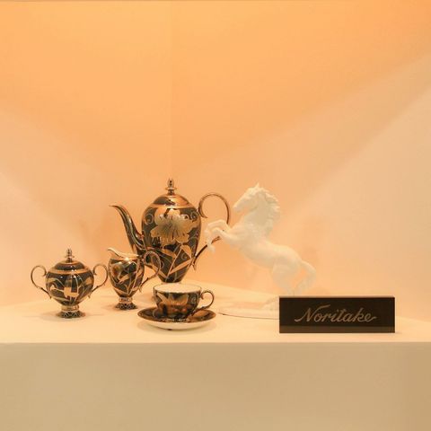  Tượng sứ Nhất Mã Phi Thiên (Bạch Mã) cao 26cm sứ xương Nhật Bản | Noritake Figurine Prancing Horse B900 - T54514 