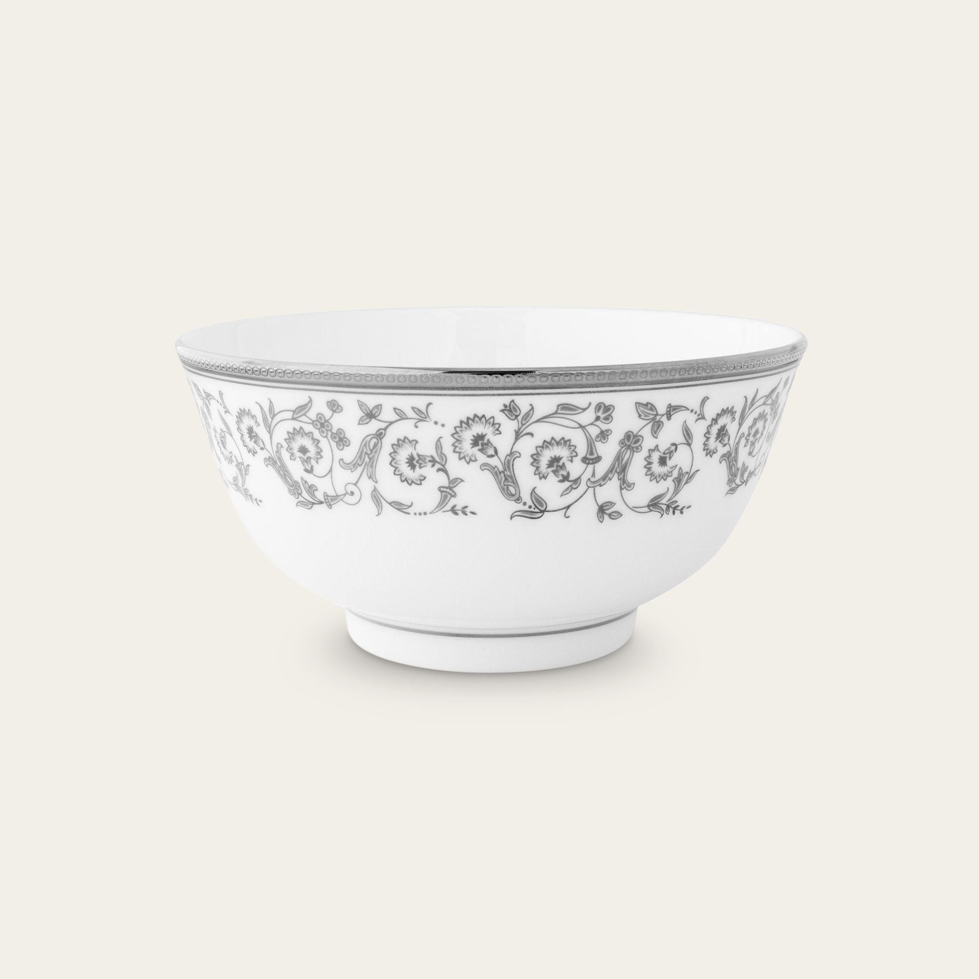 Bát mỳ (tô mỳ) đường kính 16,1cm dung tích 880ml sứ xương | Noritake Summit Platinum 4919L - 50192A