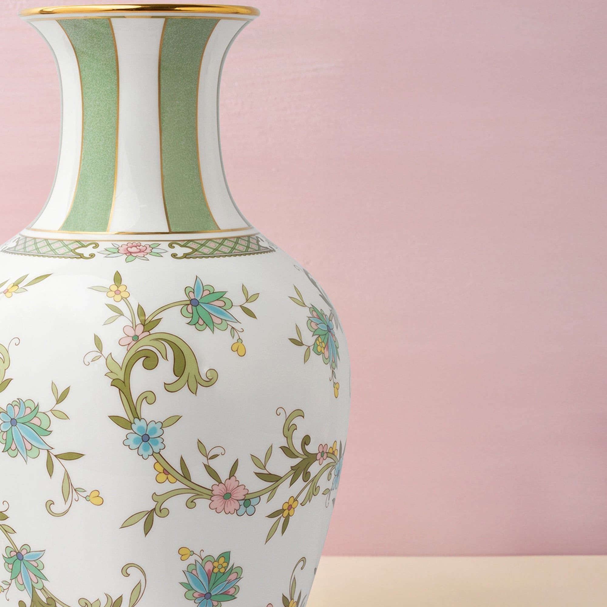 Bình hoa trang trí cao cấp 37cm sứ xương nhập khẩu Nhật Bản | Noritake Yoshino 9983J - T53828