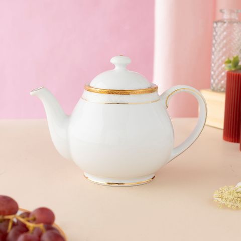  Ấm trà (bình trà) nhỏ dung tích 780ml sứ trắng | Noritake Hampshire Gold 4335L - 91160 