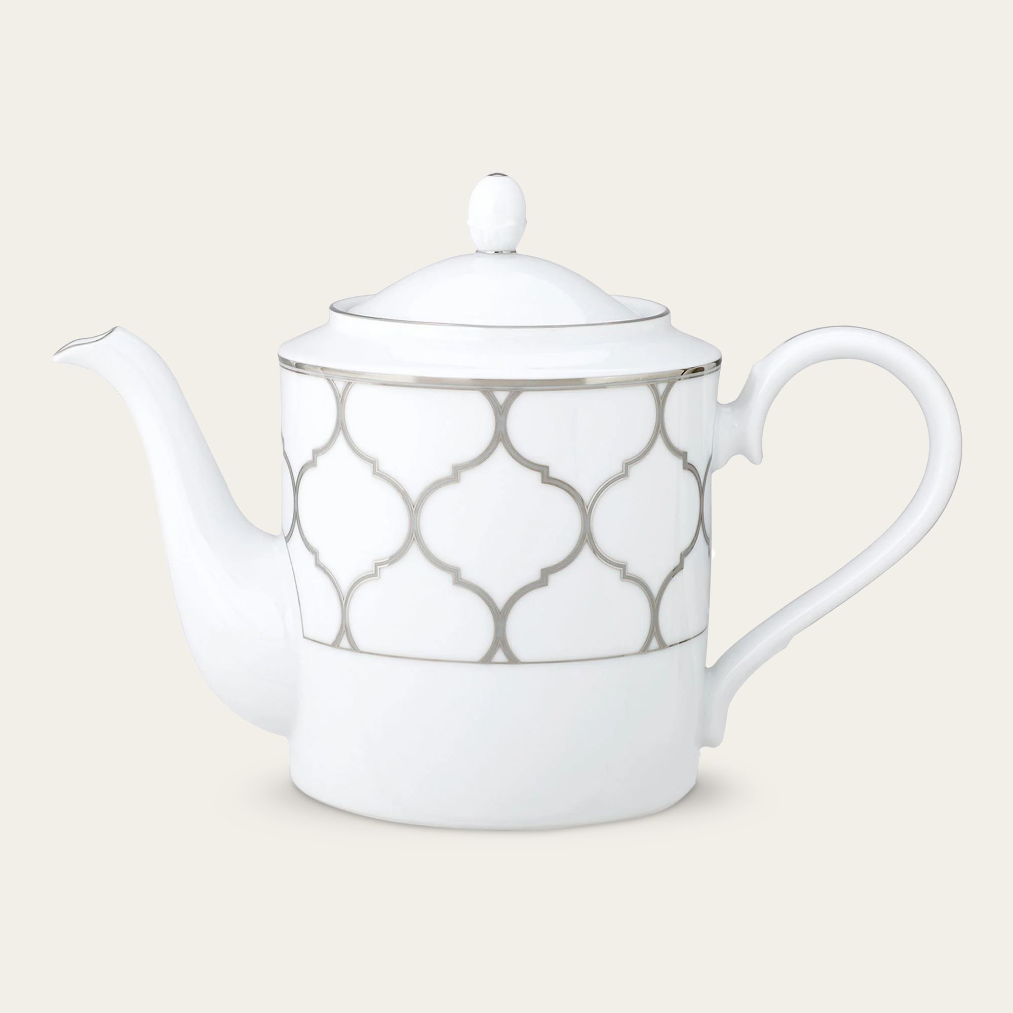 Ấm trà (bình trà) dung tích 1.500ml sứ trắng | Noritake Eternal Palace 1717L - 91023
