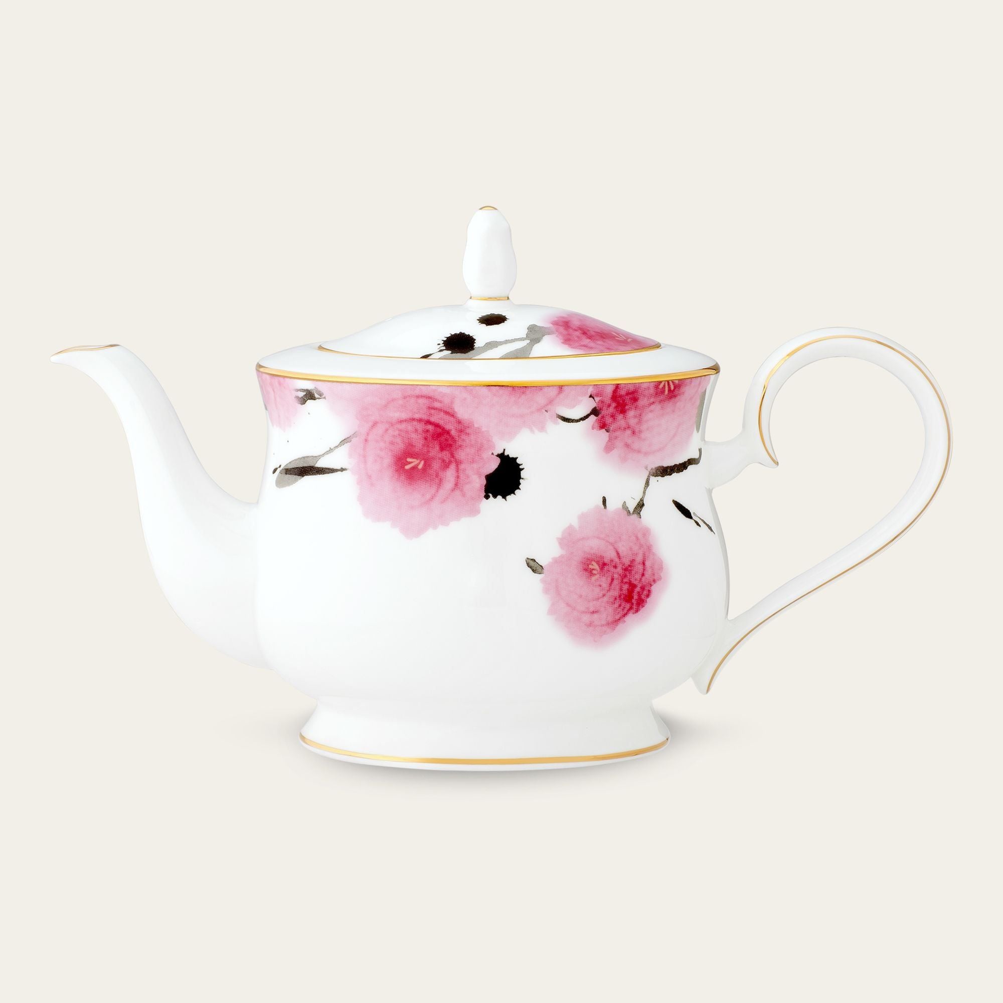 Ấm trà (bình trà) dung tích 1.300ml sứ xương | Noritake Yae 4968L - 97223