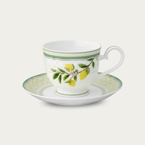  Chén trà (tách trà) dung tích 230ml kèm đĩa lót sứ xương | Noritake Sorrento Breeze 4990L - T97217 