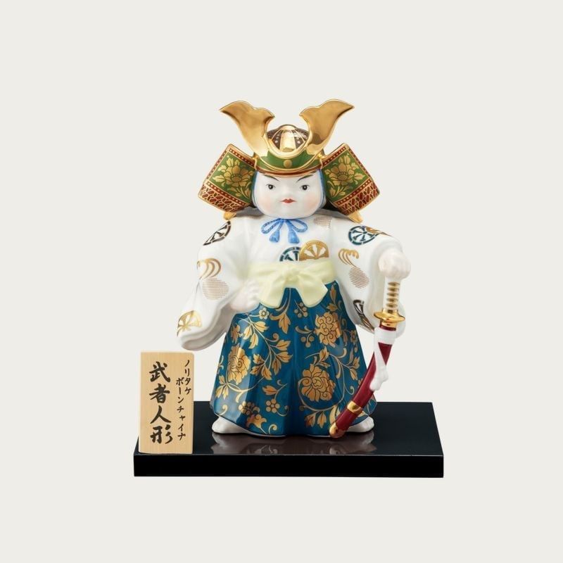 Tượng sứ chiến binh Samurai cao 22cm | Noritake Saijiki Collection AC193 - YK150