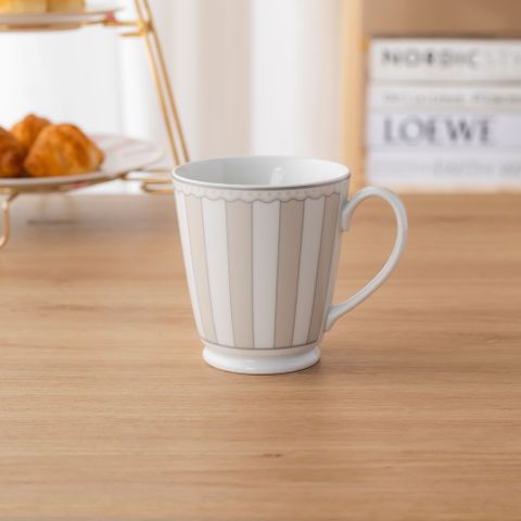  Cốc (ly) uống nước, cà phê (xám) dung tích 370ml sứ trắng | Noritake CRNIVL Moonlight M-620L - T91058K 