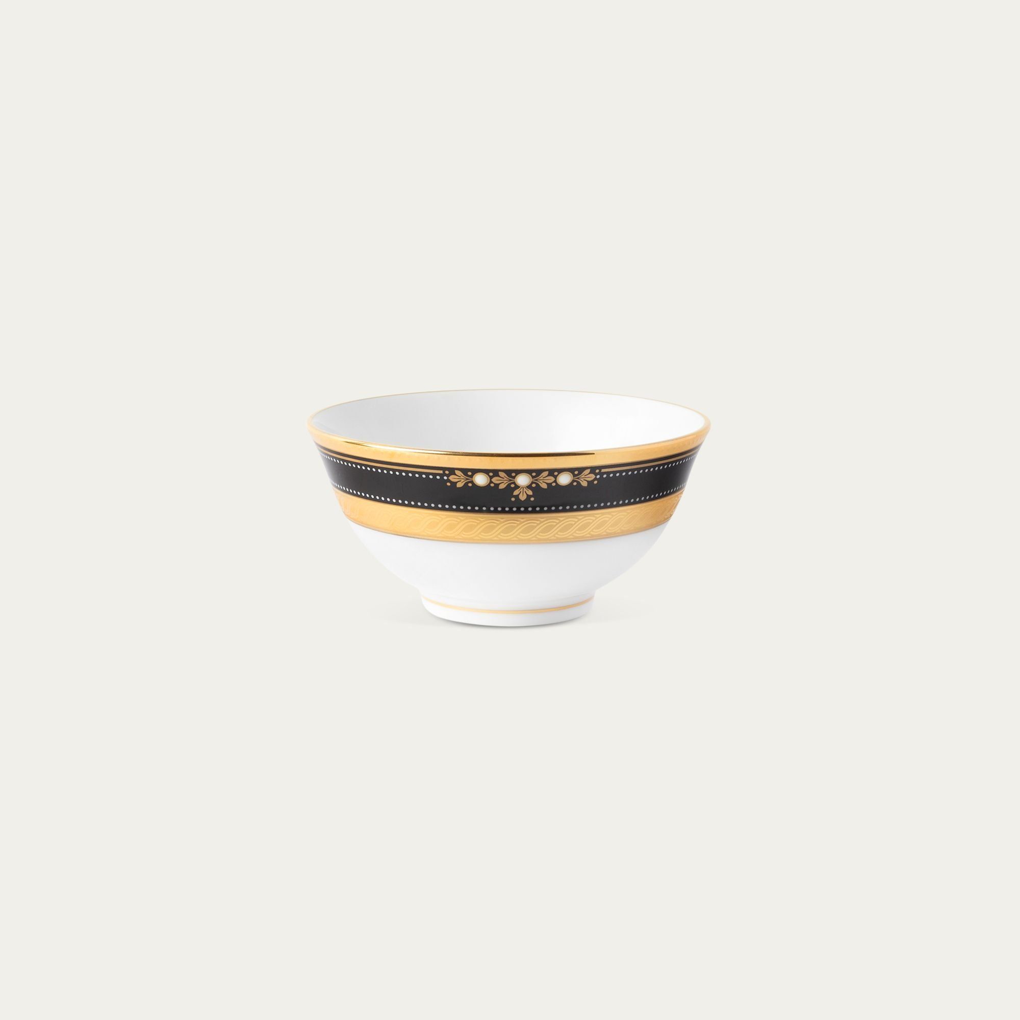 Bát (chén) 10,5cm dung tích 210ml đựng nước chấm, soup sứ xương Nhật Bản | Noritake Evening Majesty 4818J - 50184