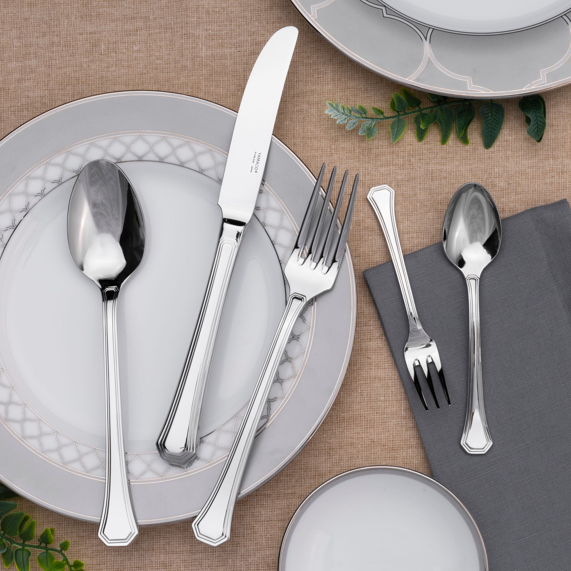 Bộ dao muỗng nĩa (dao thìa dĩa) 25 món dành cho 5 người | Yamaco Crystal Line CRS - 25