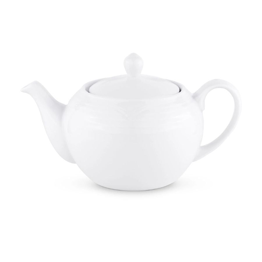 Ấm trà (bình trà) dung tích 1.140ml sứ trắng | Noritake Arctic White 4000L - 91583