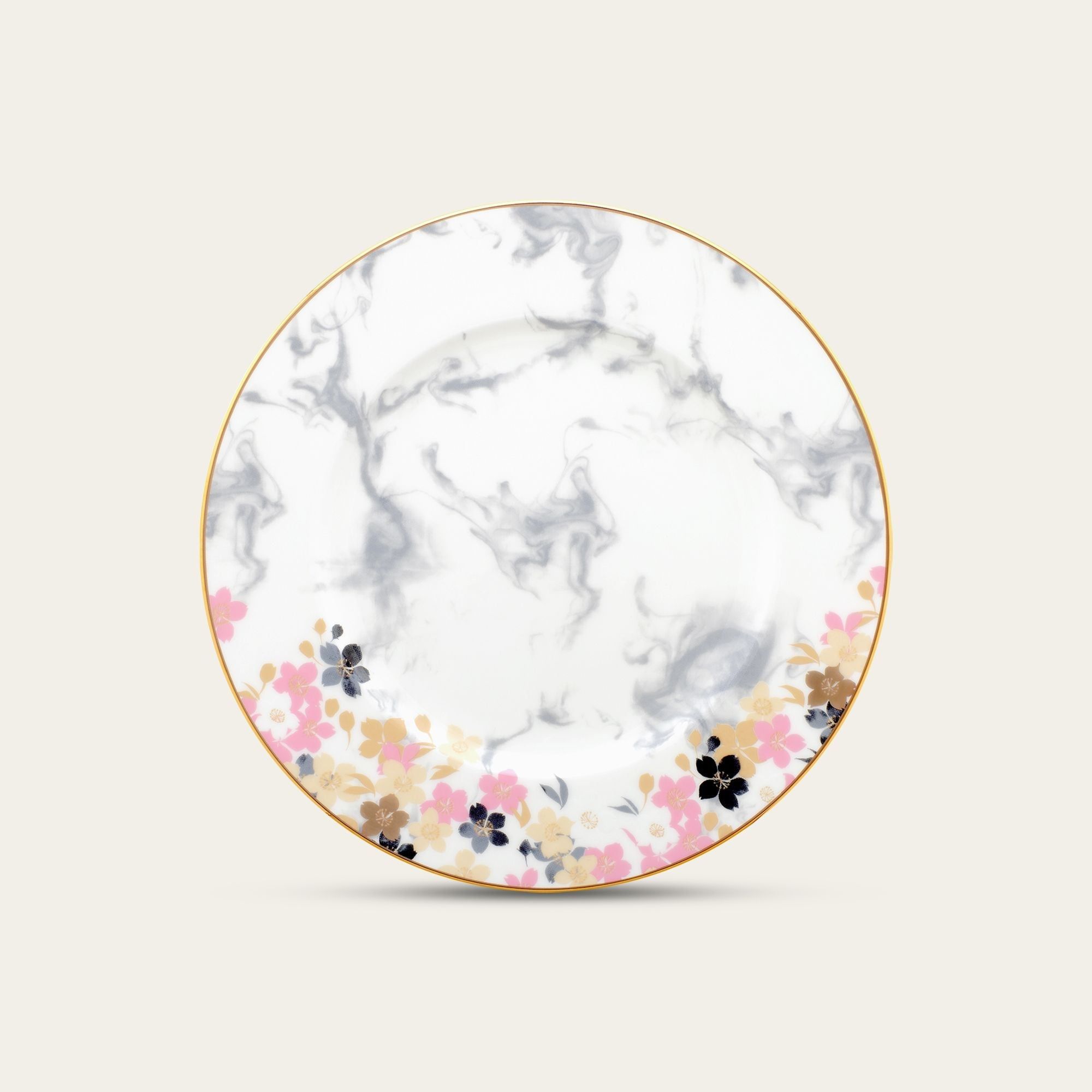 Đĩa tròn cỡ vừa đường kính 23,4cm sứ xương | Noritake Moonlit Blossoms 4969L - 97216