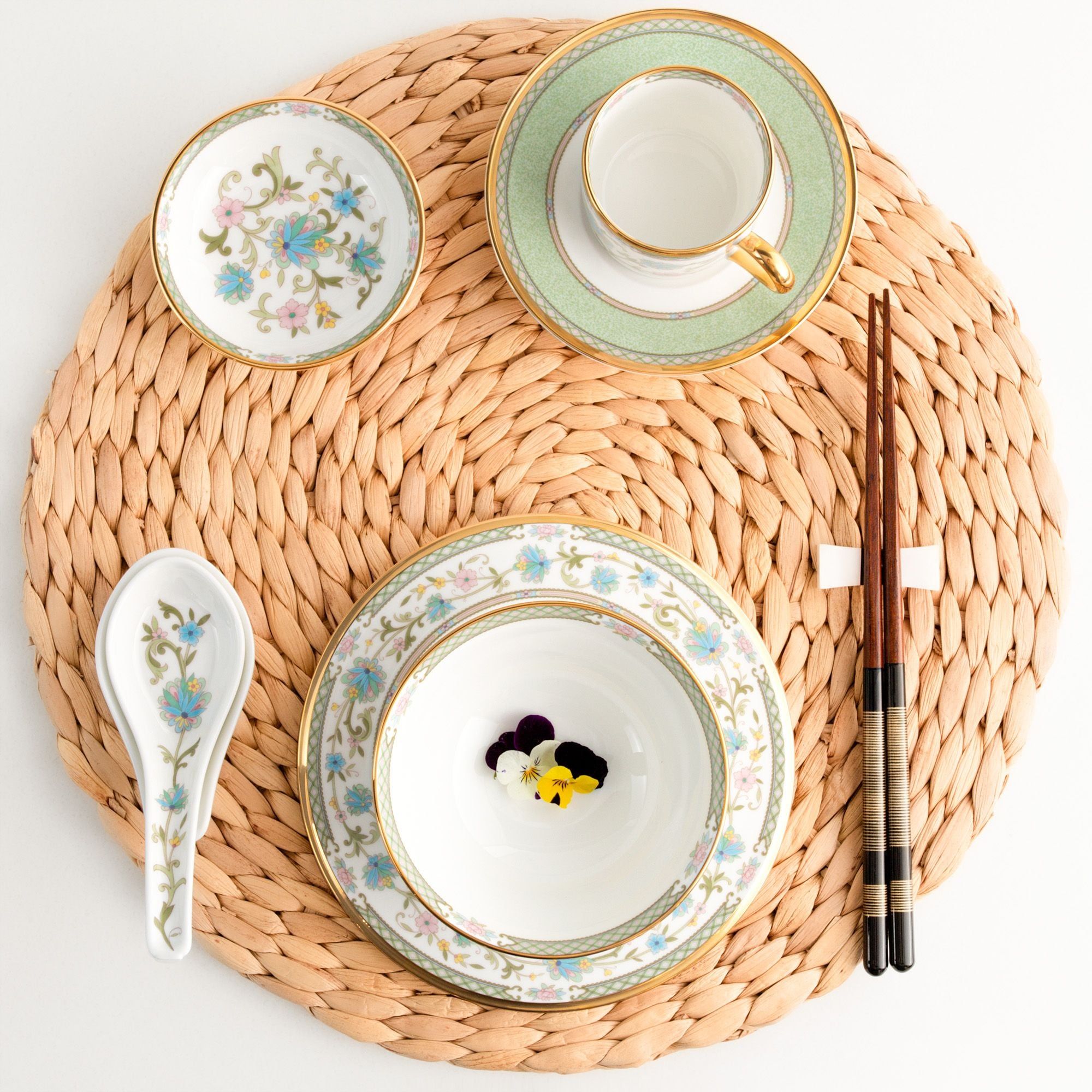 Đĩa tròn 9,5cm đựng nước chấm, gia vị sứ xương Nhật Bản | Noritake Yoshino 9983J - 59714