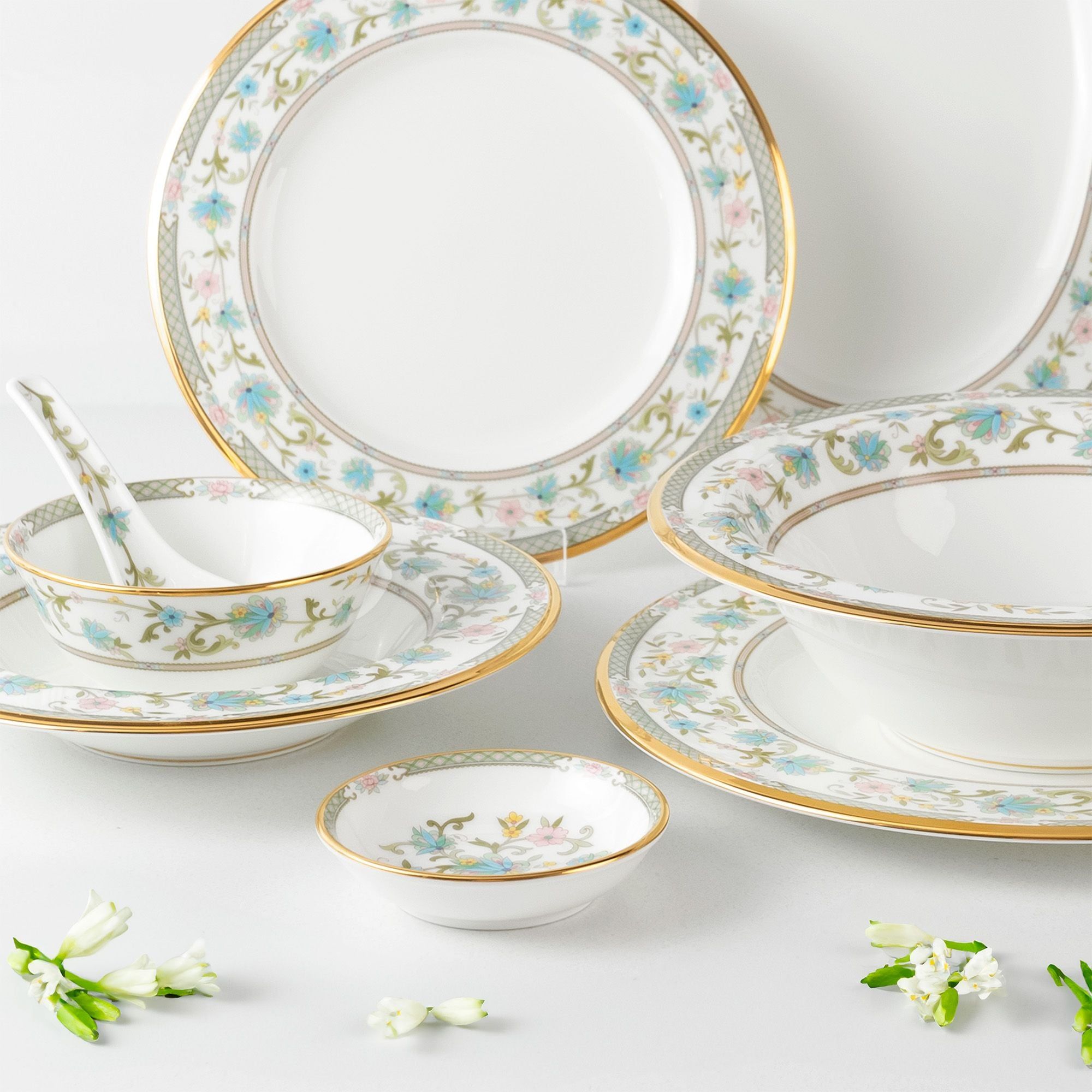 Đĩa tròn 9,5cm đựng nước chấm, gia vị sứ xương Nhật Bản | Noritake Yoshino 9983J - 59714