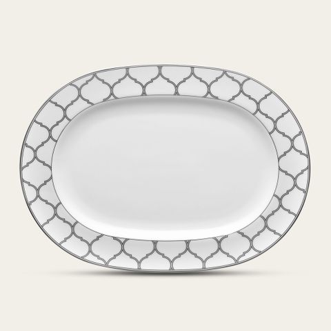  Đĩa Oval cỡ nhỏ (SM) dài 30,4cm sứ trắng | Noritake Eternal Palace 1717L - 91045 
