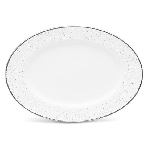 Đĩa Oval cỡ vừa (MD) dài 36,8cm sứ xương | Noritake Broome Street 4913L - 97244