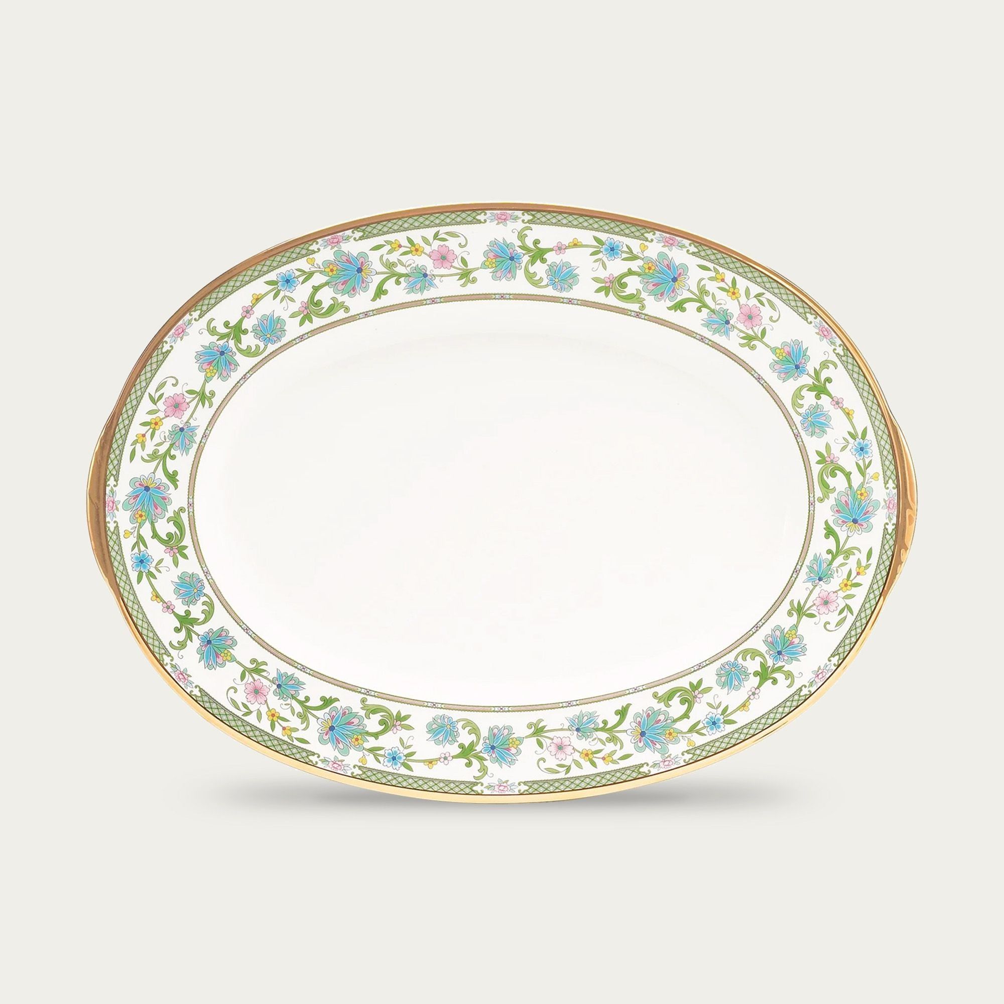 Đĩa Oval cỡ vừa (MD) dài 37,2cm sứ xương Nhật Bản | Noritake Yoshino 9983J - 59544
