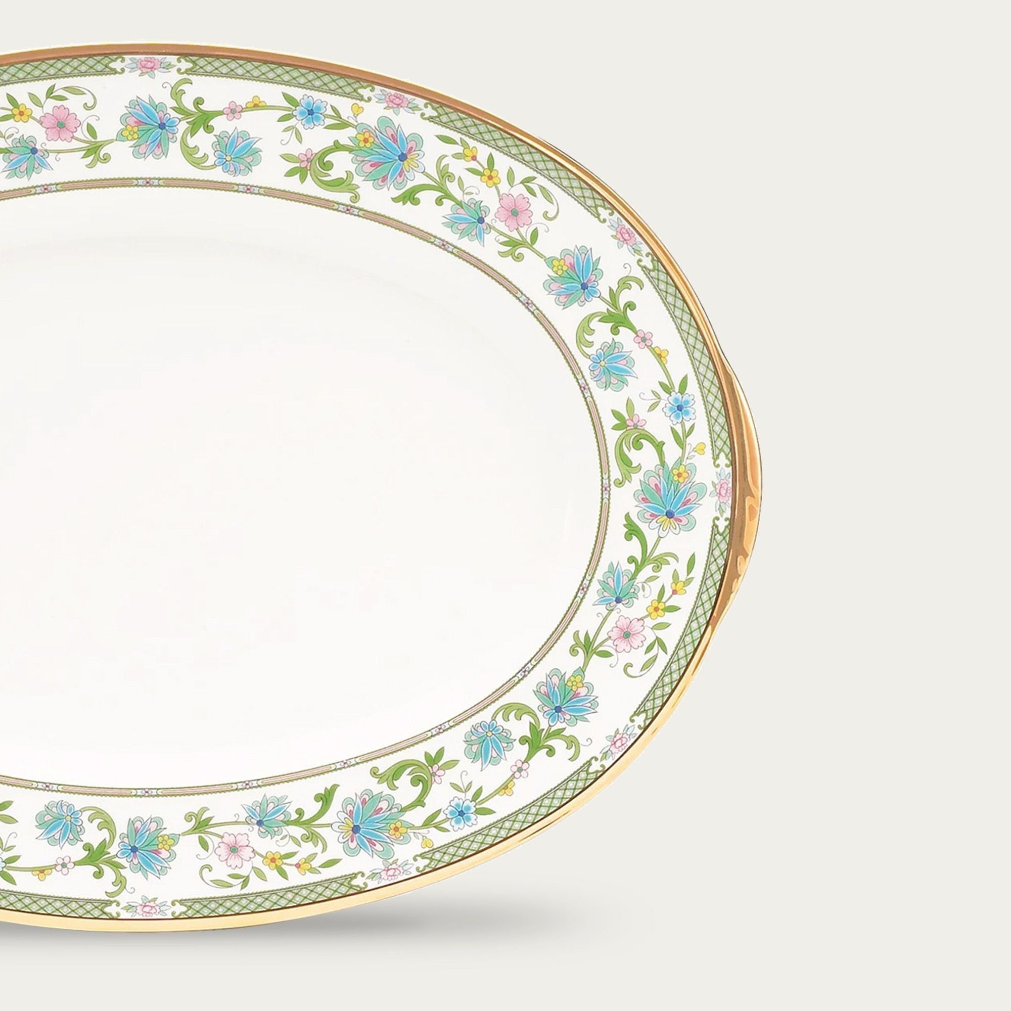 Đĩa Oval cỡ nhỏ (SM) dài 32cm sứ xương Nhật Bản | Noritake Yoshino 9983J - 59545